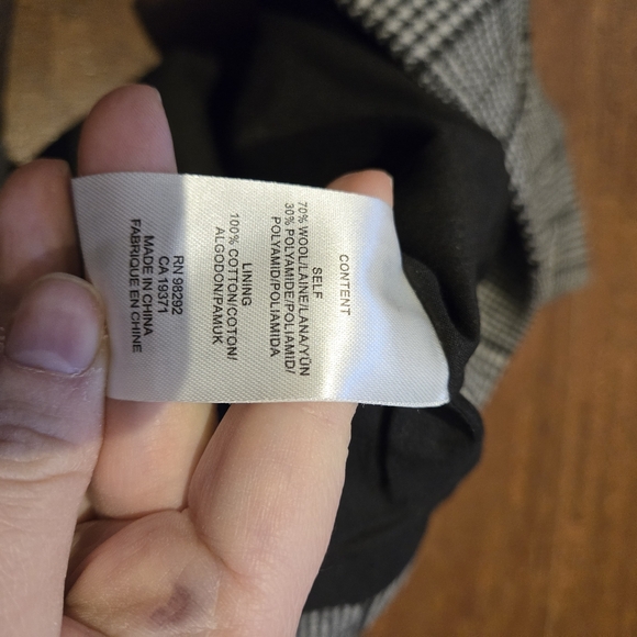 Tibi Check Wool Mini Skirt Size 0 - Picture 4 of 9